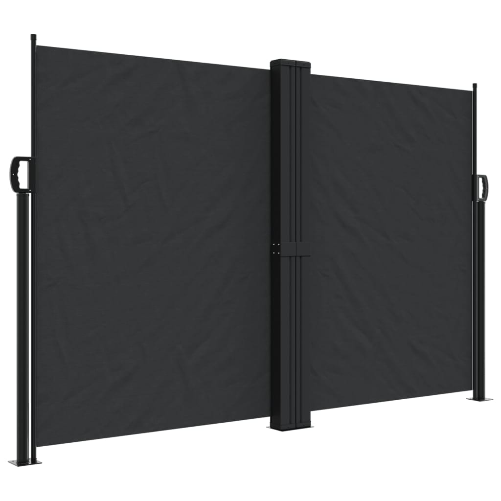 Vidaxx ausziehbarer Windschutz 160x1000 cm schwarz