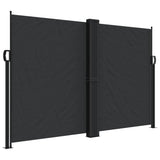 Vidaxx ausziehbarer Windschutz 160x1000 cm schwarz