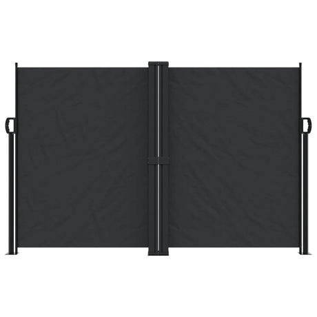 Vidaxx ausziehbarer Windschutz 160x1000 cm schwarz