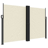 Vidaxx ausziehbarer Windschutz 160x1000 cm cremefarben