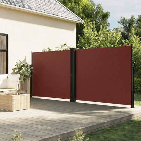Vidaxx ausziehbarer Windschutz 160x1000 cm braun