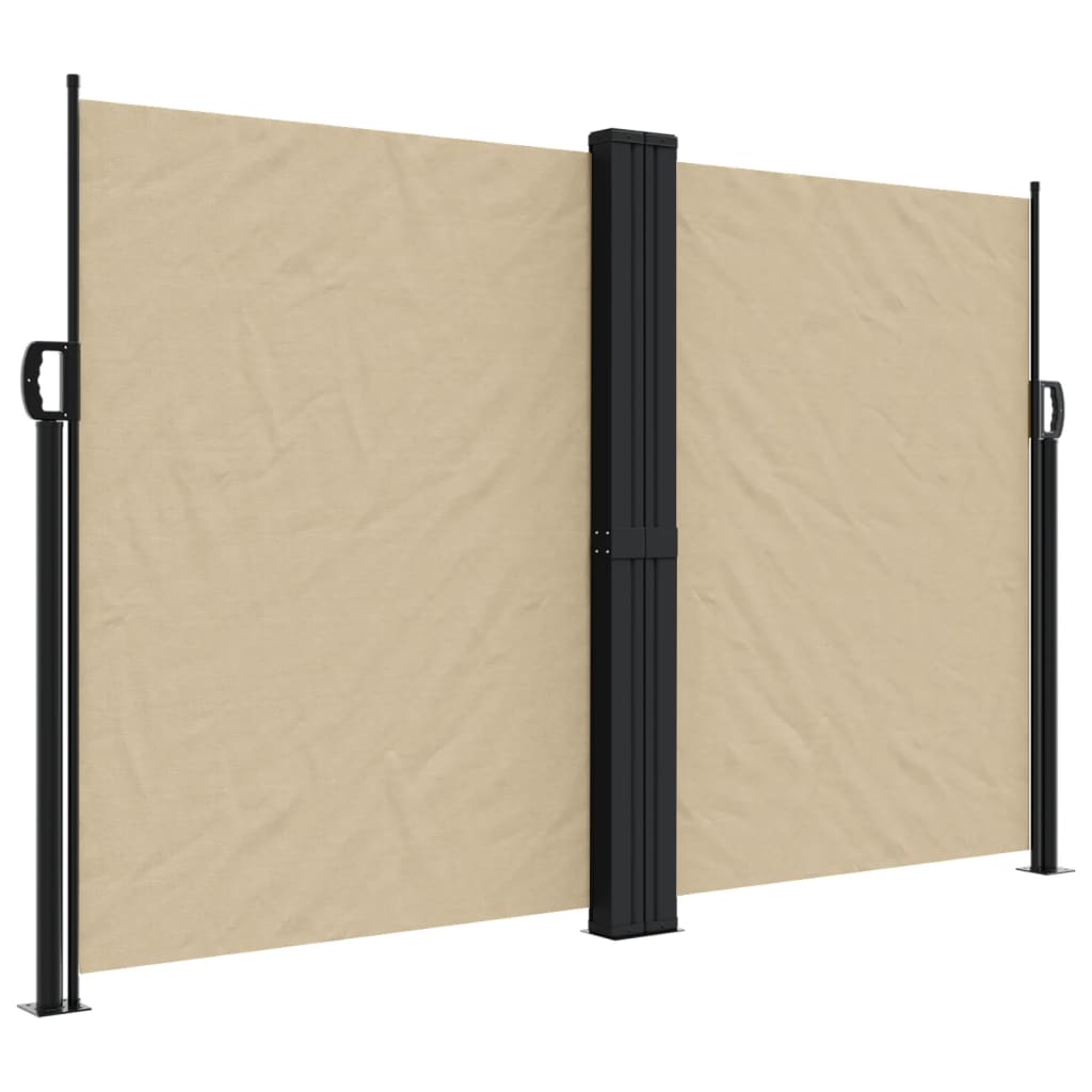 Vidaxx ausziehbarer Windschutz 160x1000 cm beige