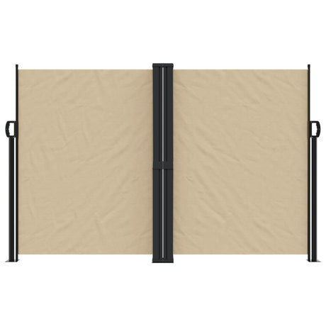 Vidaxx ausziehbarer Windschutz 160x1000 cm beige