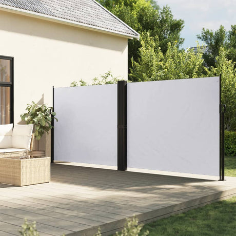 Vidaxx ausziehbarer Windschutz 160x1000 cm weiß