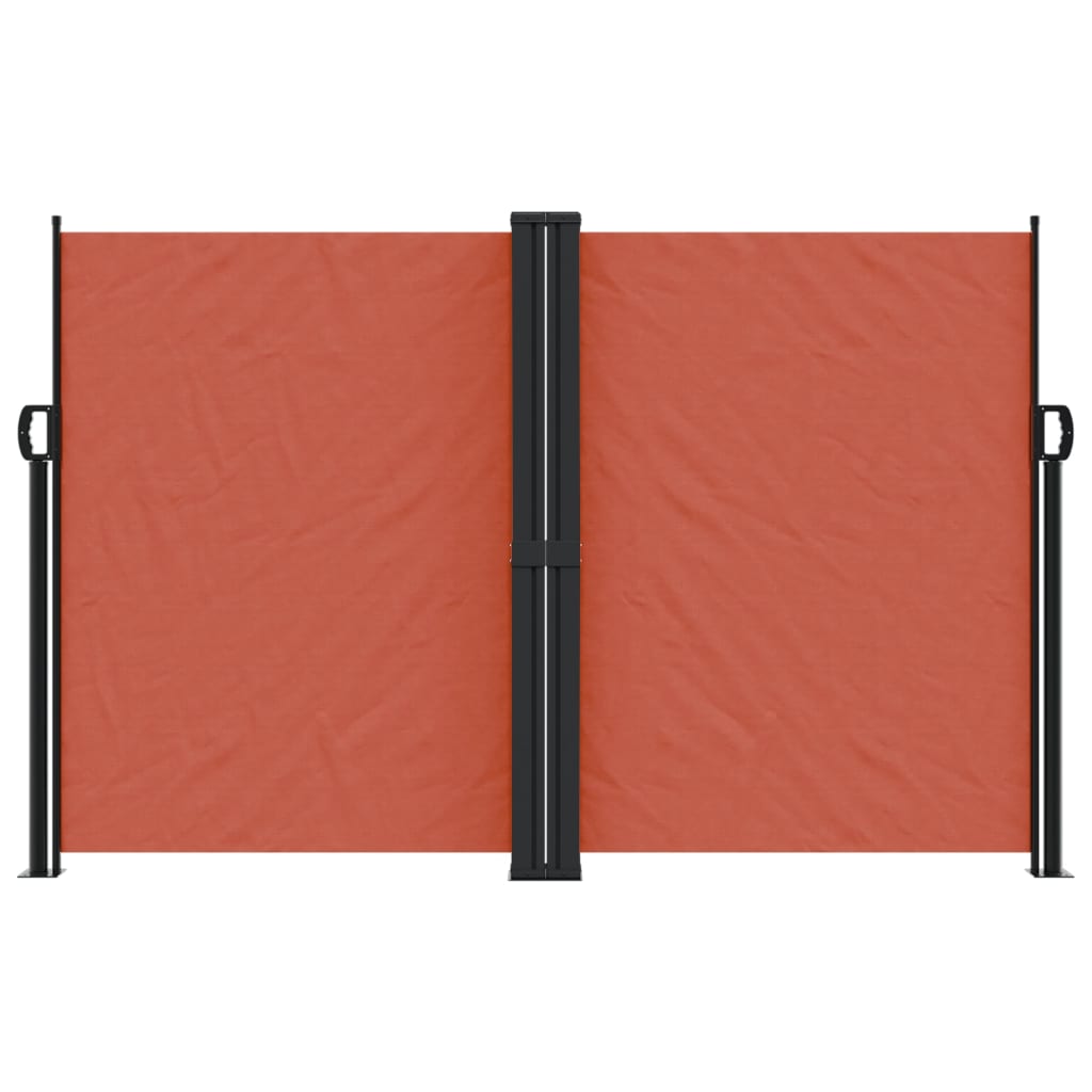 Vidaxx ausziehbarer Windschutz 160x1000 cm terrakottafarben