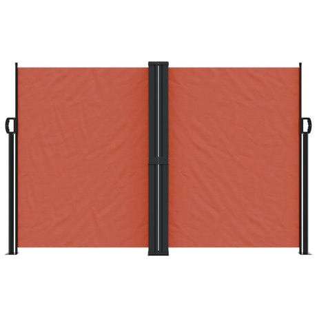 Vidaxx ausziehbarer Windschutz 160x1000 cm terrakottafarben