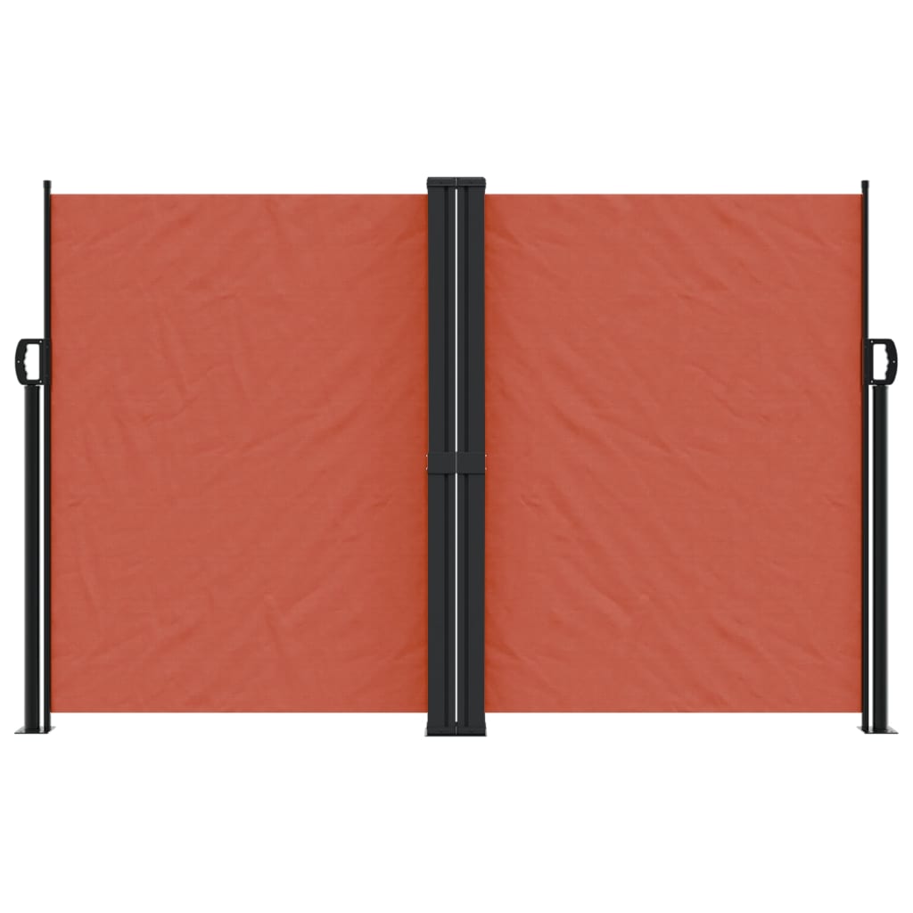 VidaXL Windshield Extendable 160x1000 cm terracotta -colored