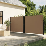 Vidaxx ausziehbarer Windschutz 160x1000 cm Taupe