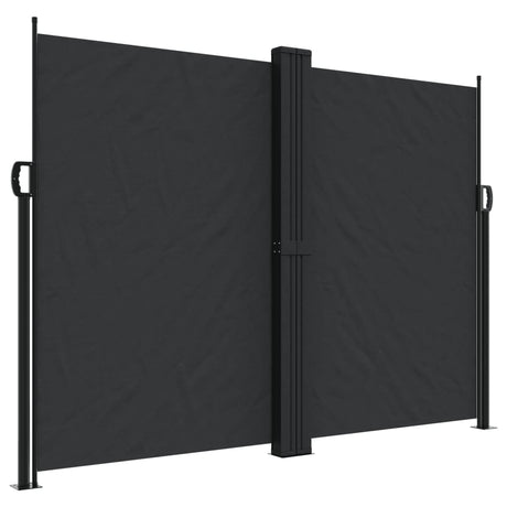 Vidaxx ausziehbarer Windschutz 180x1000 cm schwarz