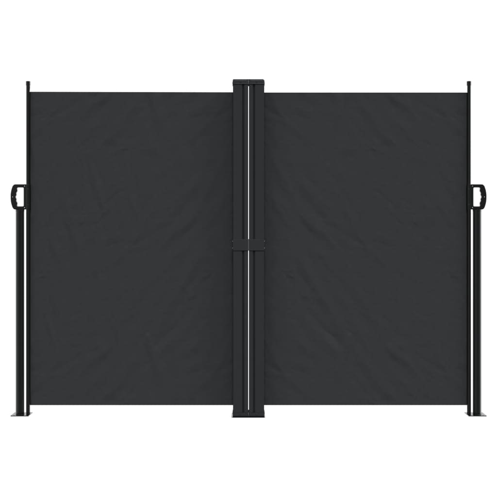 Vidaxx ausziehbarer Windschutz 180x1000 cm schwarz