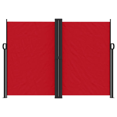 Vidaxx ausziehbarer Windschutz 180x1000 cm rot