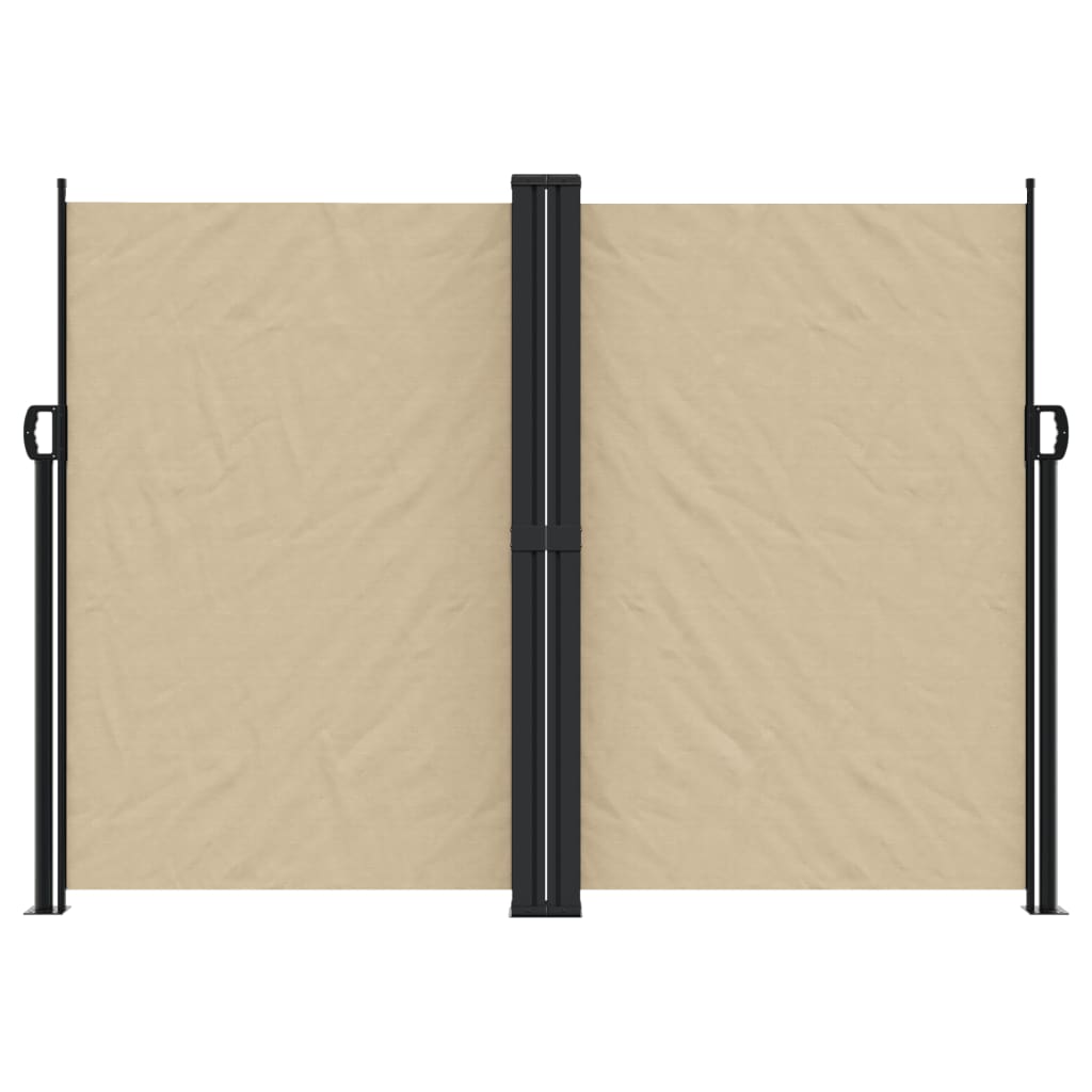 Vidaxx ausziehbarer Windschutz 180x1000 cm beige