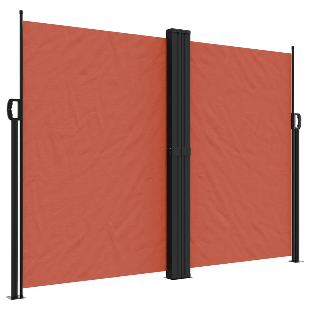 Vidaxx ausziehbarer Windschutz 180x1000 cm terrakottafarben