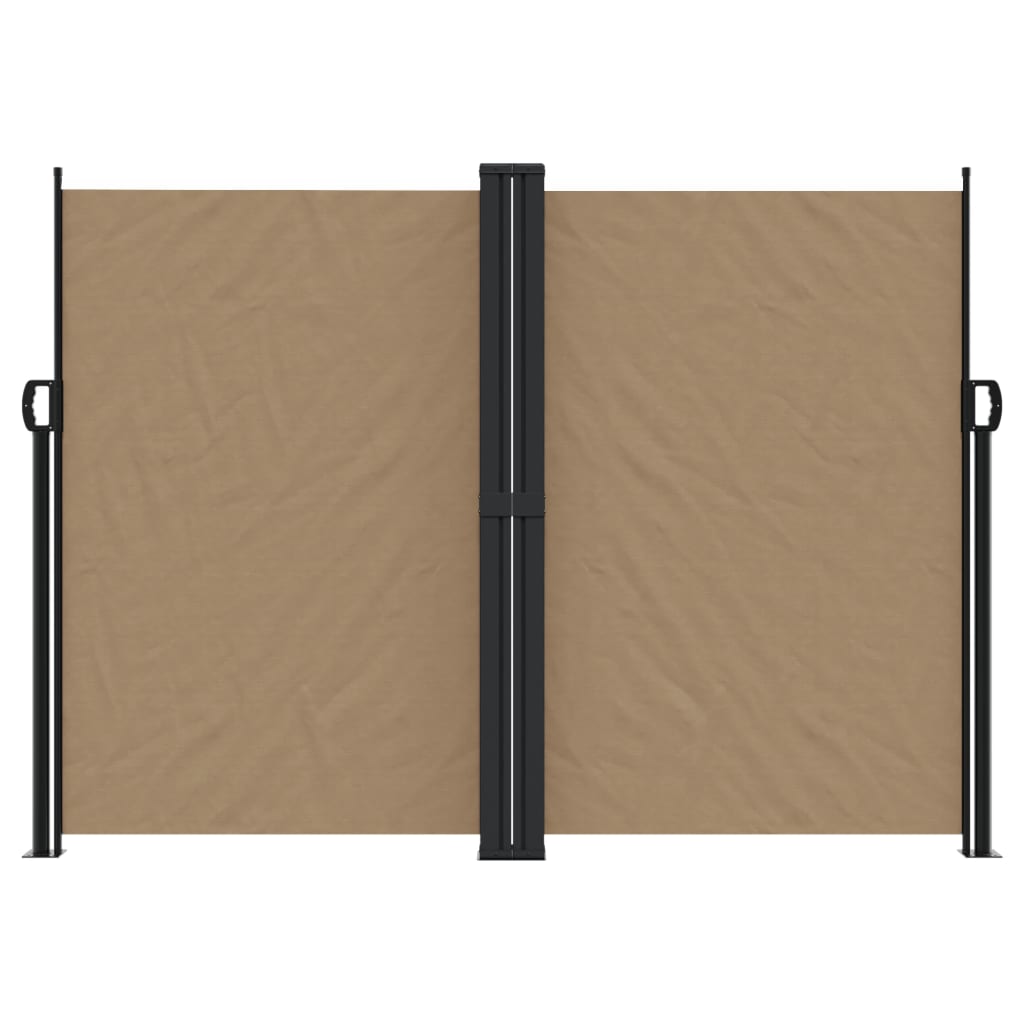 Vidaxx ausziehbarer Windschutz 180x1000 cm Taupe