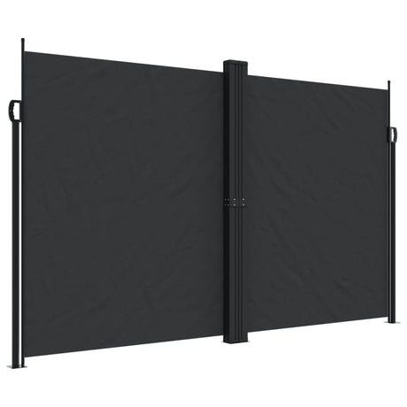 Vidaxx ausziehbarer Windschutz 200x1000 cm schwarz