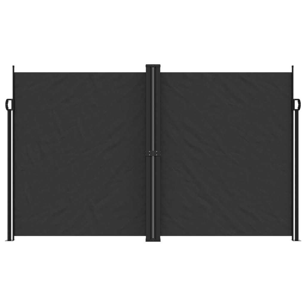 Vidaxx ausziehbarer Windschutz 200x1000 cm schwarz