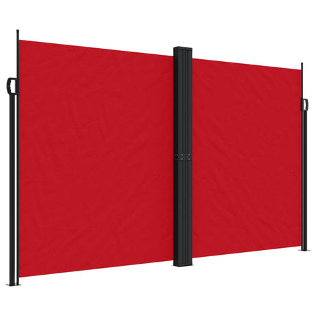Vidaxx ausziehbarer Windschutz 200x1000 cm rot