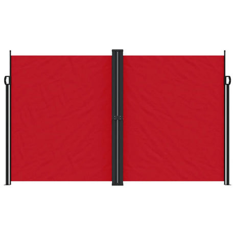 Vidaxx ausziehbarer Windschutz 200x1000 cm rot