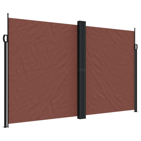 Vidaxx ausziehbarer Windschutz 200x1000 cm braun