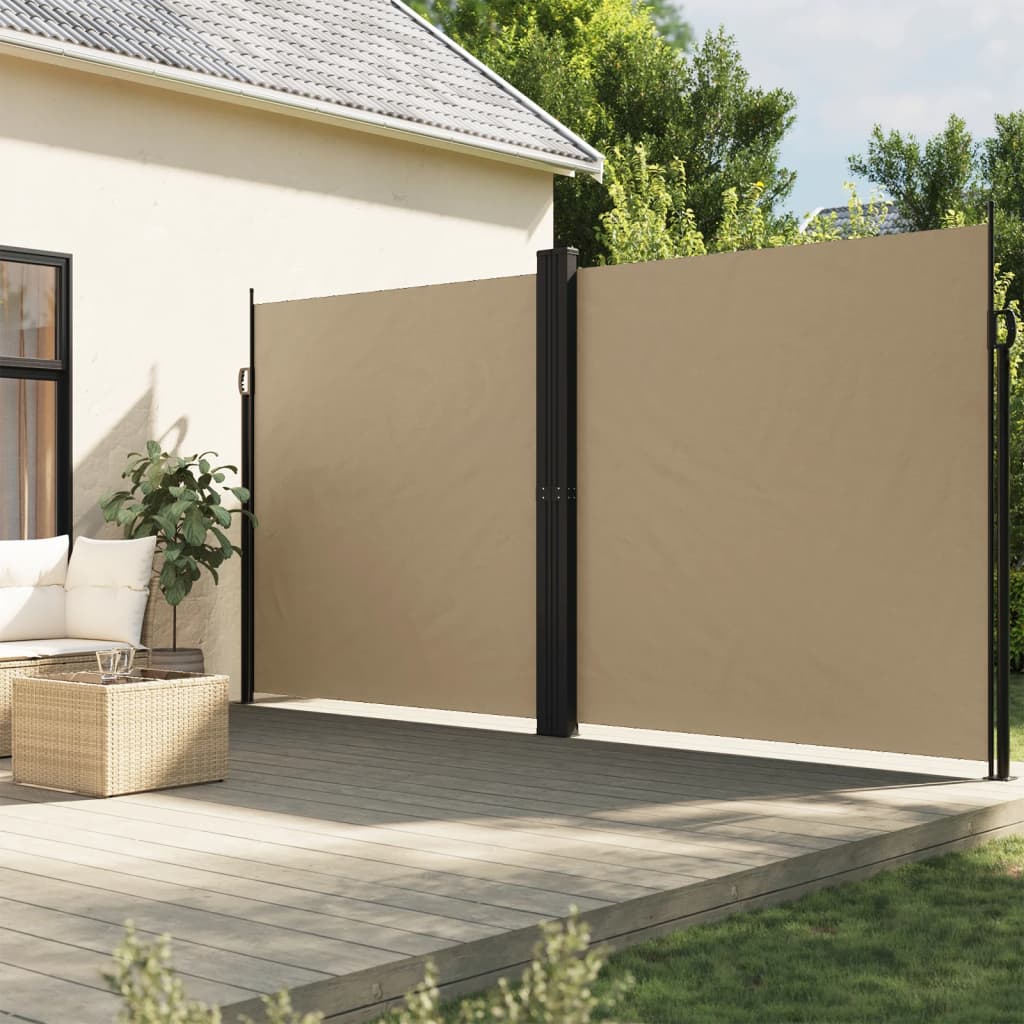 Vidaxl vindrutan utdragbar 200x1000 cm beige