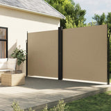 Vidaxl windscherm uittrekbaar 200x1000 cm beige