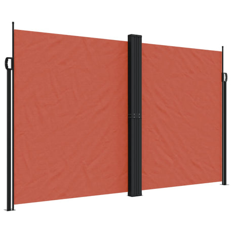 Vidaxx ausziehbarer Windschutz 200x1000 cm terrakottafarben