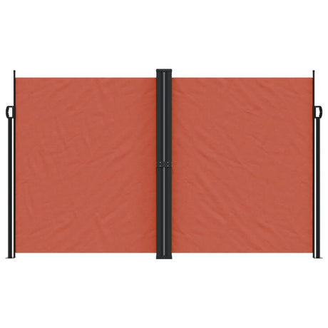 Vidaxx ausziehbarer Windschutz 200x1000 cm terrakottafarben