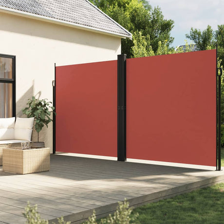 Vidaxx ausziehbarer Windschutz 200x1000 cm terrakottafarben