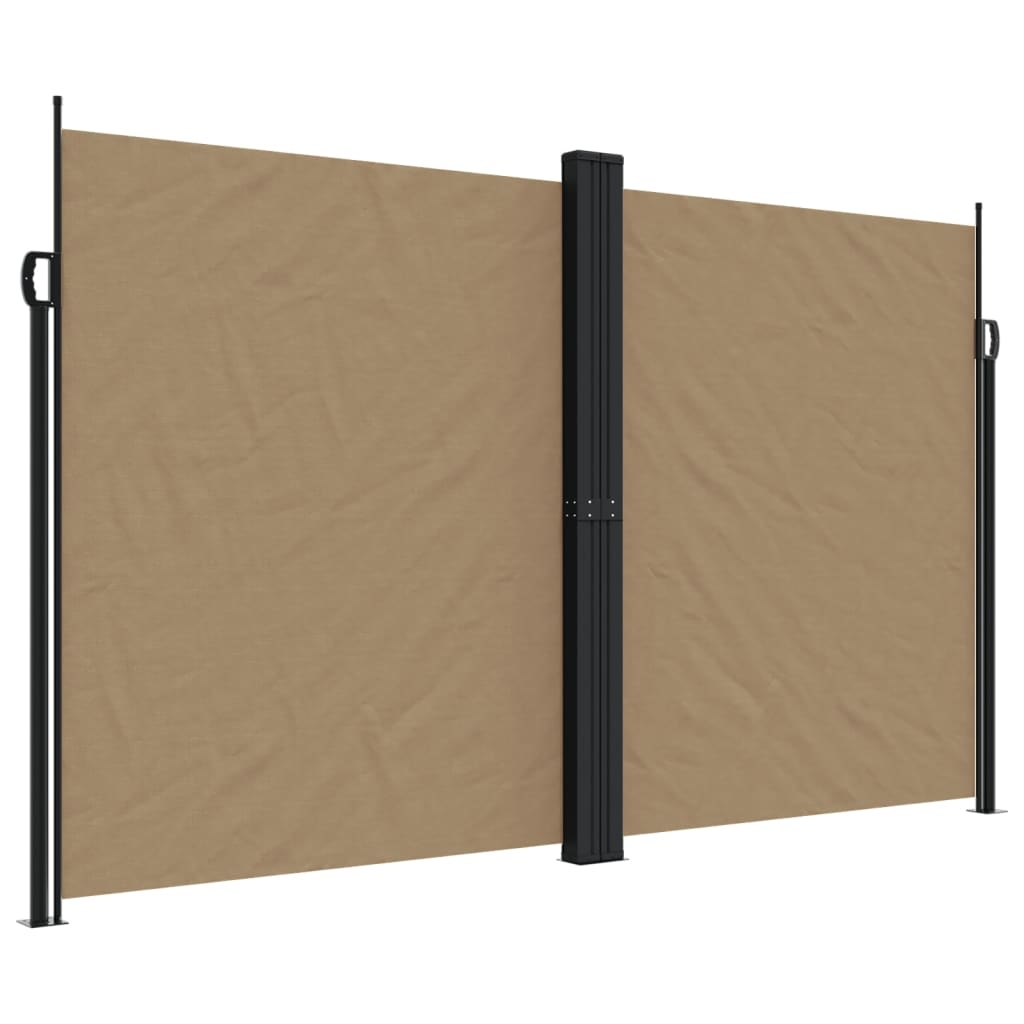 Vidaxx ausziehbarer Windschutz 200x1000 cm Taupe