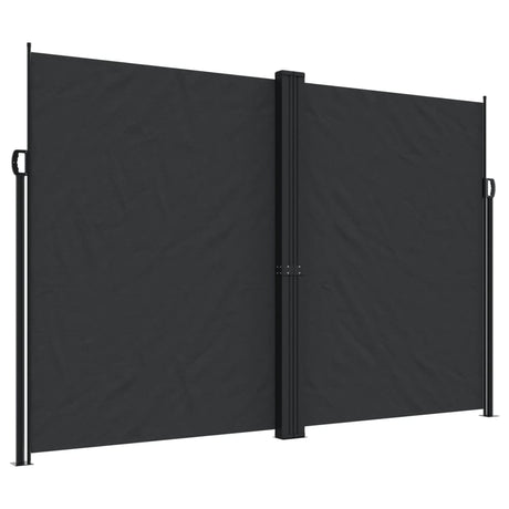 Vidaxx ausziehbarer Windschutz 220x1000 cm schwarz
