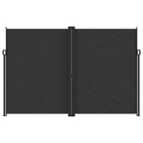 Vidaxx ausziehbarer Windschutz 220x1000 cm schwarz