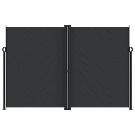 Vidaxx ausziehbarer Windschutz 220x1000 cm schwarz
