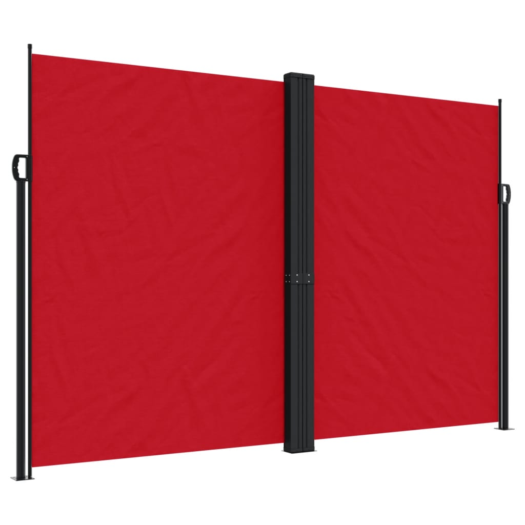 Vidaxx ausziehbarer Windschutz 220x1000 cm rot