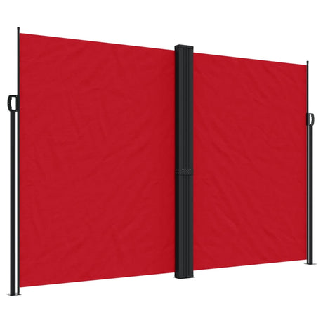 Vidaxx ausziehbarer Windschutz 220x1000 cm rot