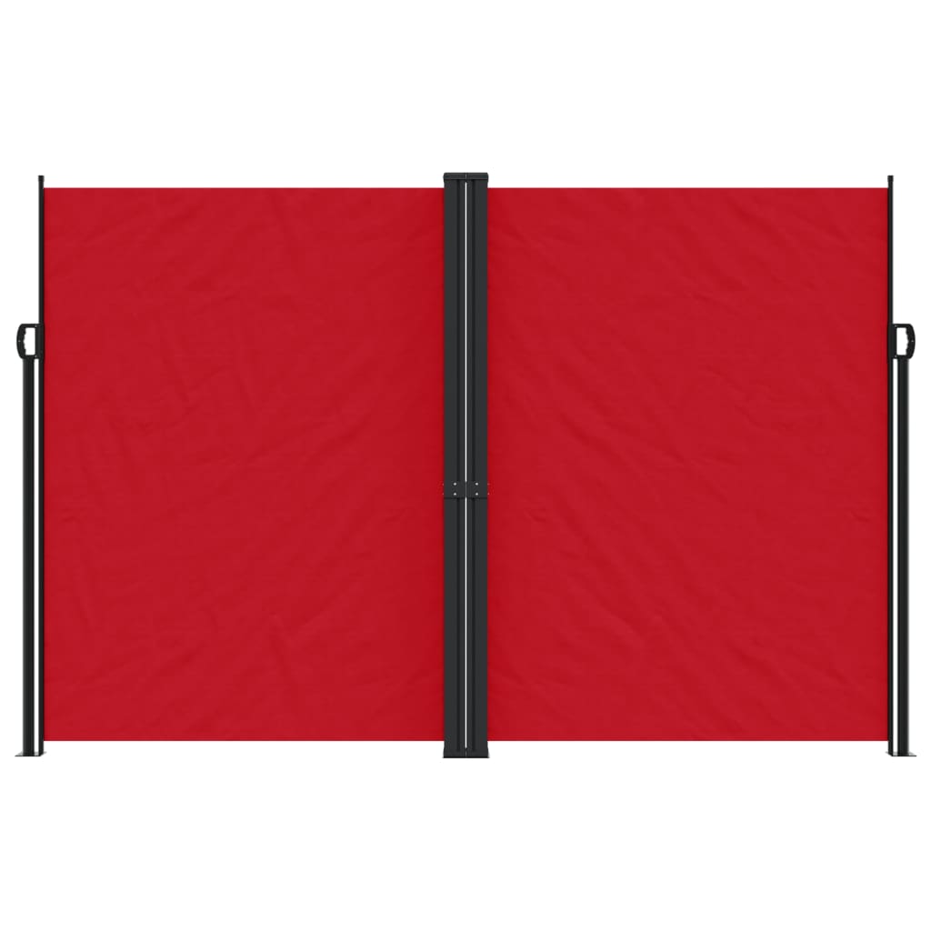 Vidaxl windscherm uittrekbaar 220x1000 cm rood