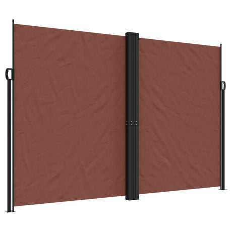 Vidaxx ausziehbarer Windschutz 220x1000 cm braun