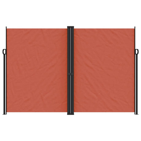 Vidaxx ausziehbarer Windschutz 220x1000 cm terrakottafarben