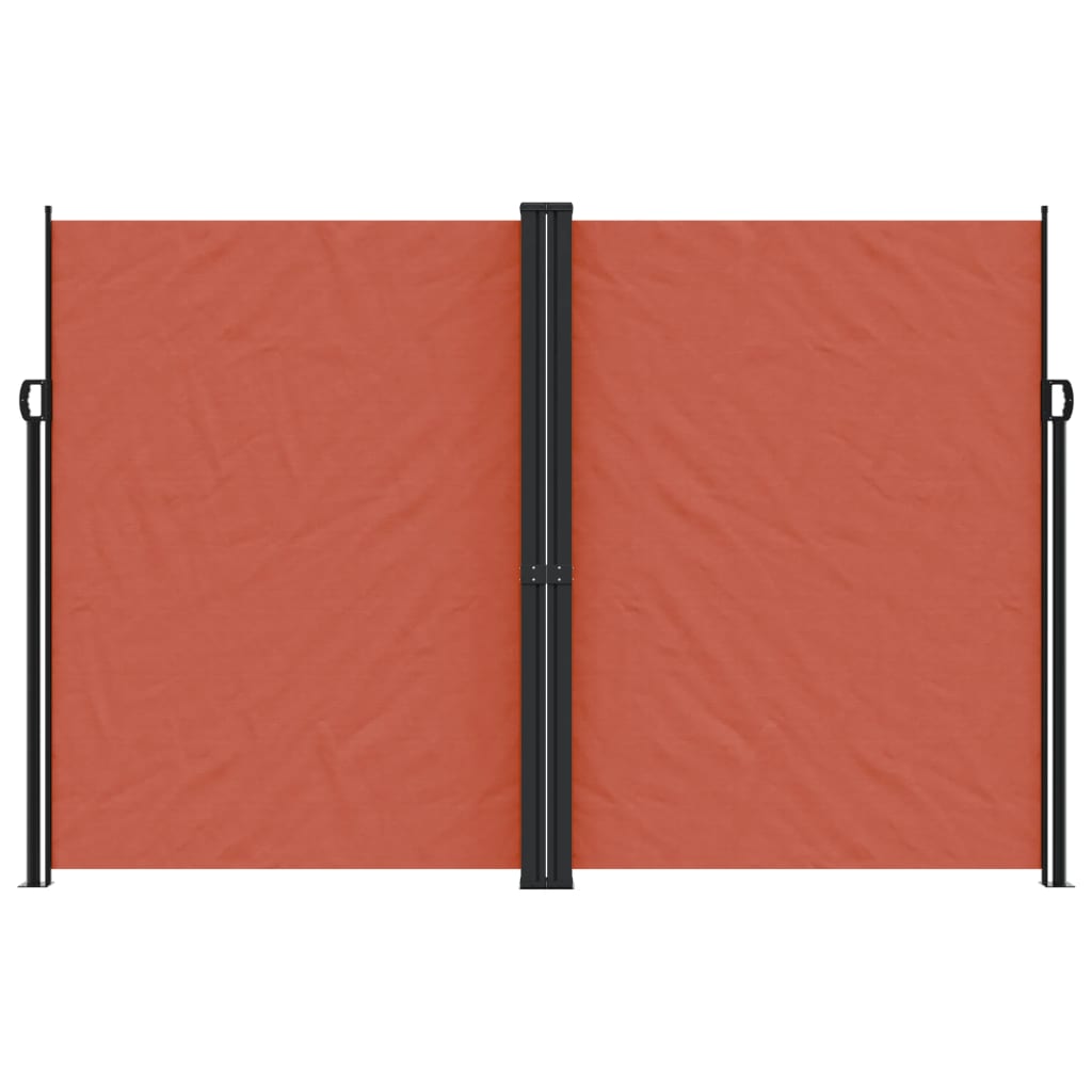 VidaXL Windshield Extendable 220x1000 cm terracotta -colored