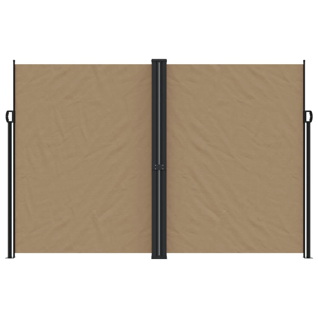 Vidaxx ausziehbarer Windschutz 220x1000 cm Taupe