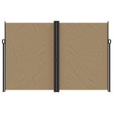 Vidaxx ausziehbarer Windschutz 220x1000 cm Taupe