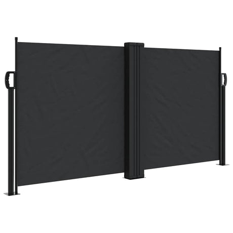 Vidaxx ausziehbarer Windschutz 120x1200 cm schwarz