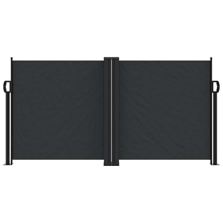 Vidaxx ausziehbarer Windschutz 120x1200 cm schwarz