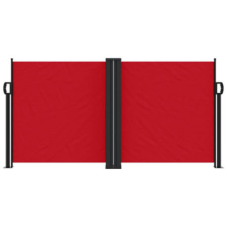 Vidaxx ausziehbarer Windschutz 120x1200 cm rot