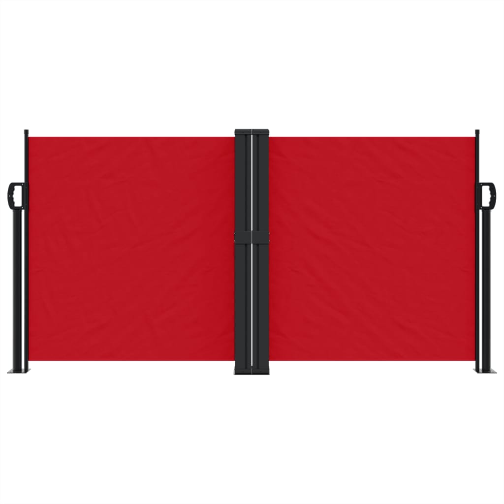 Pare-brise Vidaxl extensible 120x1200 cm rouge