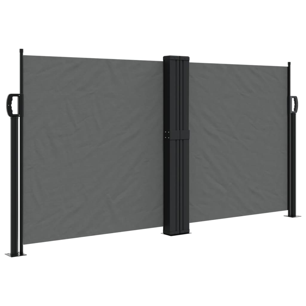 VidaXL Windshield Extendable 120x1200 cm Anthracite -colored