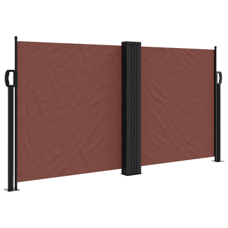 Vidaxx ausziehbarer Windschutz 120x1200 cm braun