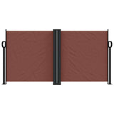 Vidaxx ausziehbarer Windschutz 120x1200 cm braun