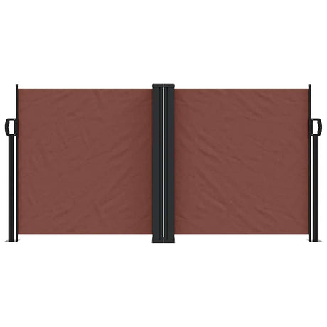 Vidaxx ausziehbarer Windschutz 120x1200 cm braun