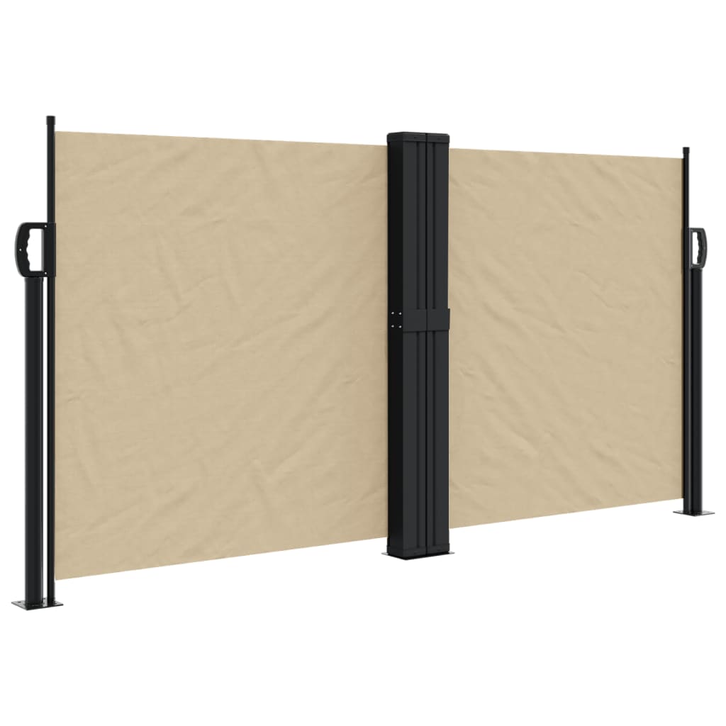 VidaXL Windshield Extendable 120x1200 cm Beige