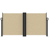 Vidaxx ausziehbarer Windschutz 120x1200 cm beige